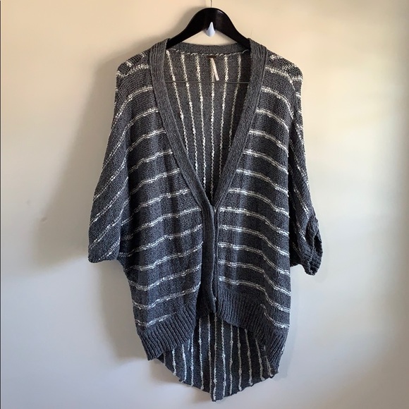 Free People cable knit cardigan (3/4 sleeves)